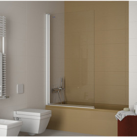 Mampara de bañera separador fijo modelo Giro de Duscholux color cromado