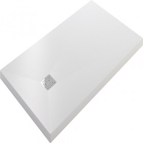 Plato de ducha modelo Resitec Rock Plus de Gme color blanco 2