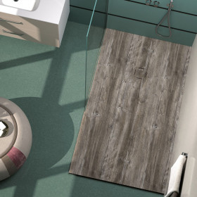 Plato de ducha modelo Stone 3 D madera  de Duplach color baobab