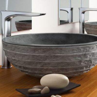 Lavabo sobre encimera Puket de Bathco color negro