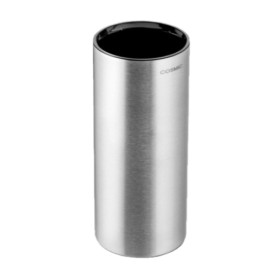 Vaso para cepillos de dientes modelo Inox mate de Cosmic color cromado mate