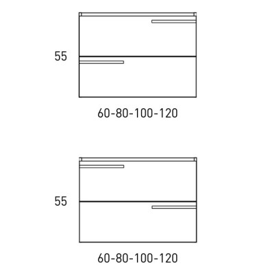 Medidas mueble Scala de Promobath