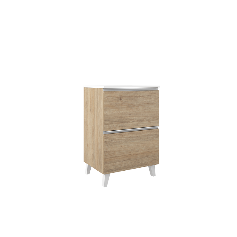 Mueble con patas modelo Granada de Promobath color canela