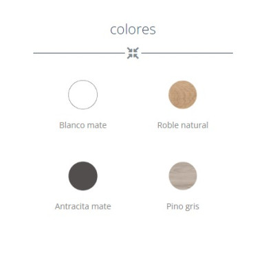 Pantone de colores mueble Landes de Coycama