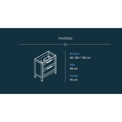 Medidas mueble Toscana de Coycama