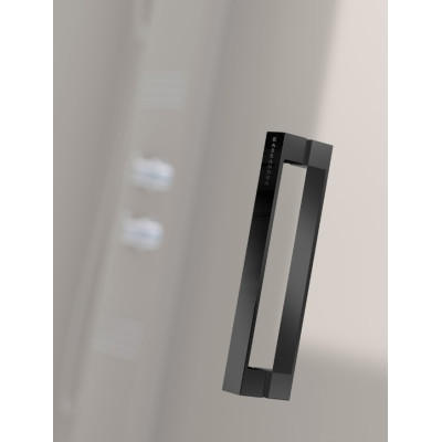 Apertura mampara Glase Kassandra  negro mate