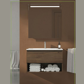 Mueble Baño Suspendido 1 Cajón + Hueco Colección ELEVEN 100 cm