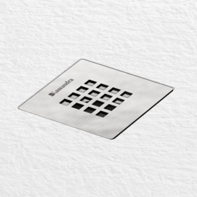 Plato de ducha Fontana Kassandra desagüe acero inox