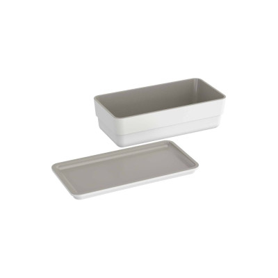 Organizador B-Smart con tapa Cosmic color blanco y gris