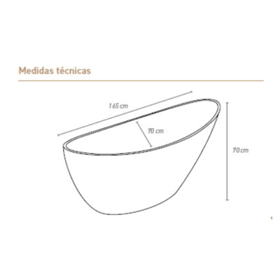 Medidas Bañera Salomon Aquore