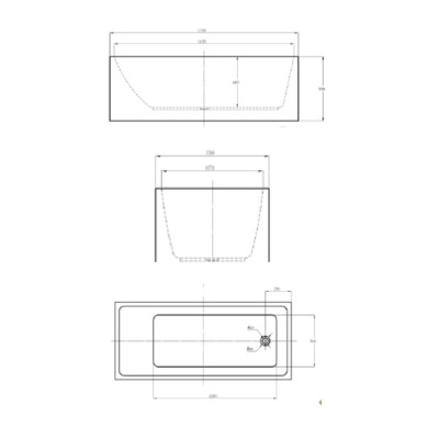 Medidas Bañera atlantico Aquore